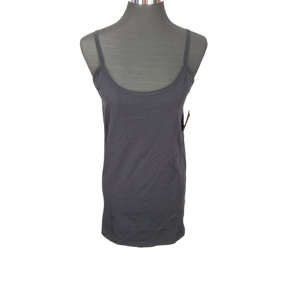 One Step Up Womens Black Seamless Stretchy Tank Cami Dress Size Large XL